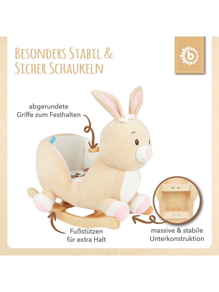 Bieco Spielwaren Schaukeltier Hase Hopsi in Beige günstig kaufen onesize