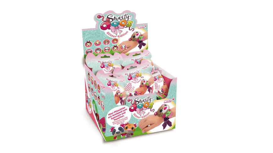 NICI Sweetydoos Miniplüschtiere m. Freundschaftsarmband