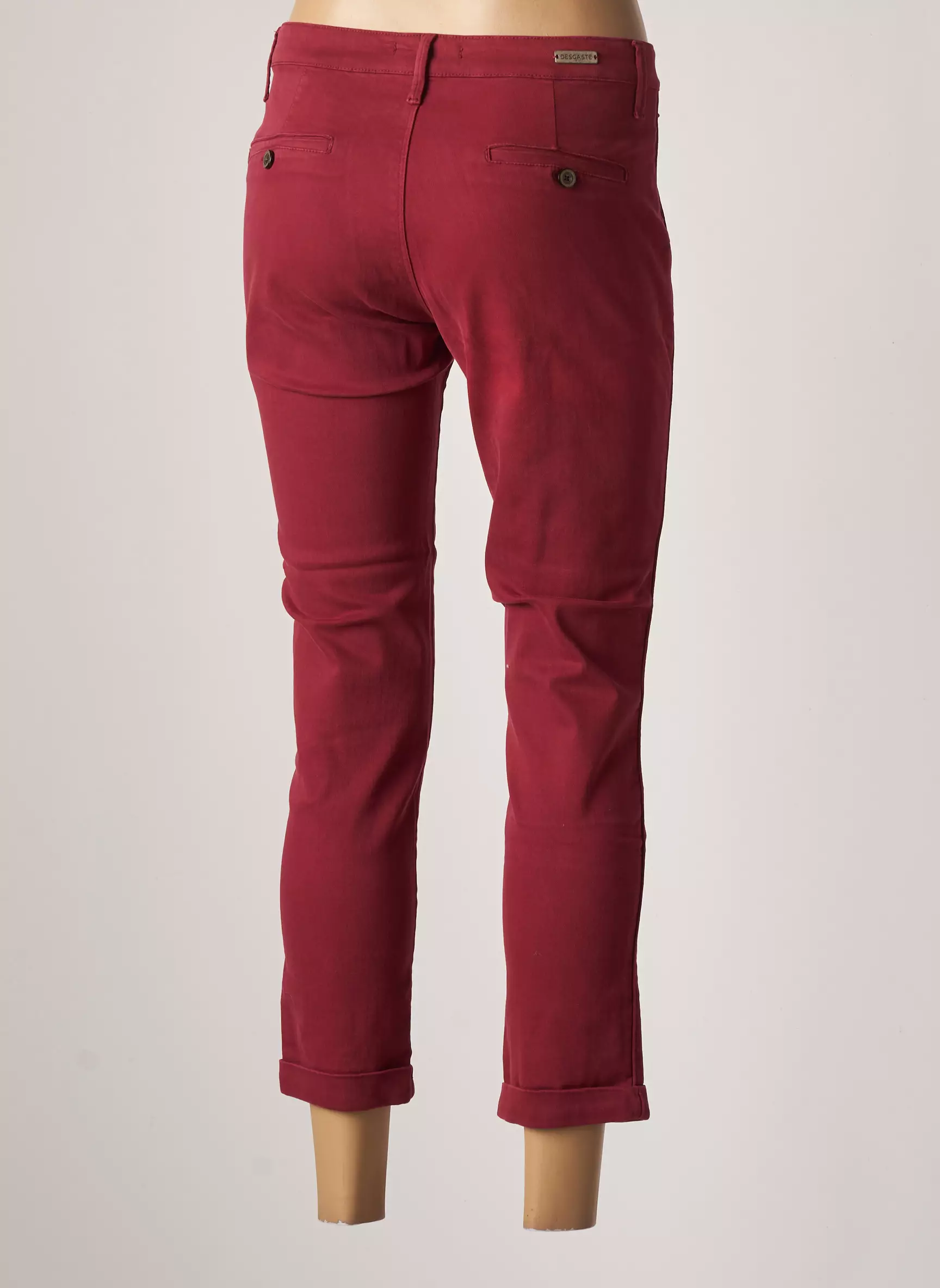 Desgaste Pantalon7 8 Femme couleur rouge