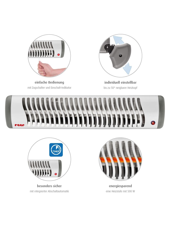 Reer EasyHeat Wickeltisch-Wärmestrahler in Weiß ab 0 Monate günstig kaufen onesize