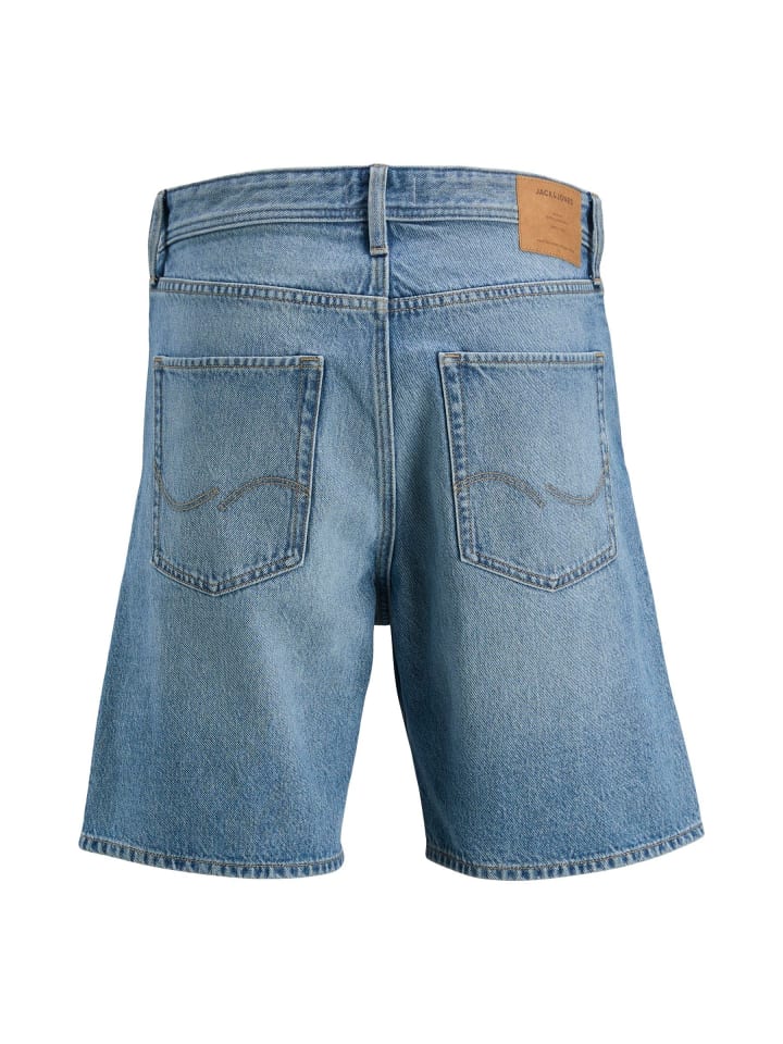 JACK & JONES PLUS Jeans-Shorts in Blue Denim günstig kaufen