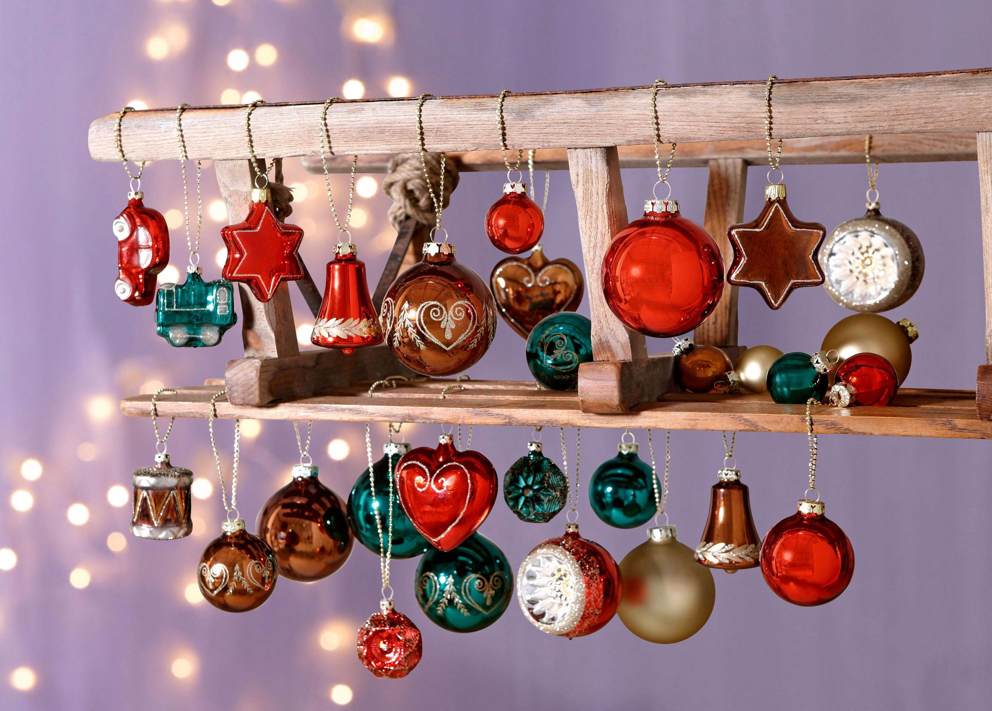 Thüringer Glasdesign Christbaumschmuck Lieblingsstücke, Weihnachtsdeko, Christbaumschmuck (6-tlg)