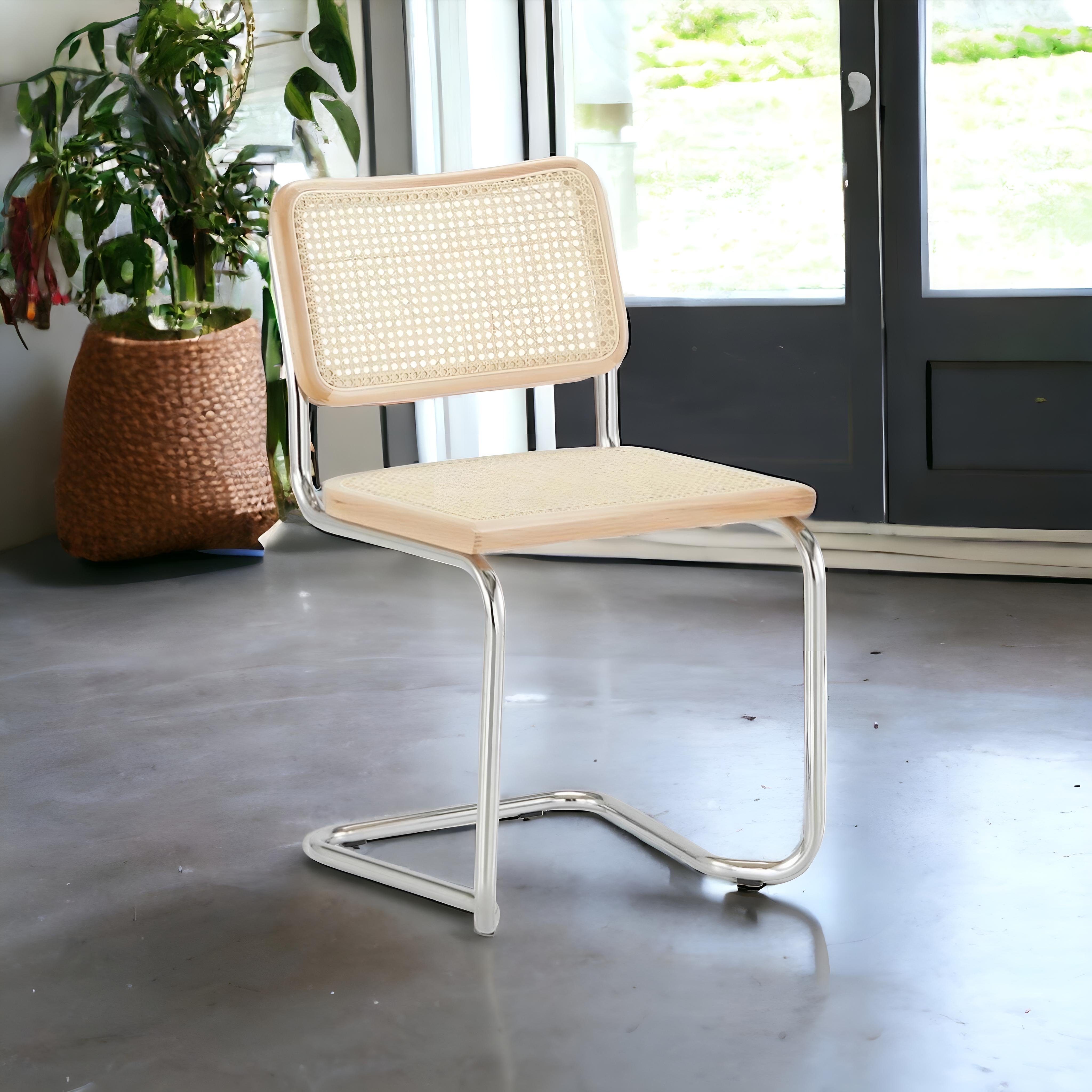 k-hometrends Freischwinger Moderner Schwingstuhl KADEN, 47x82x50cm, 2er Set