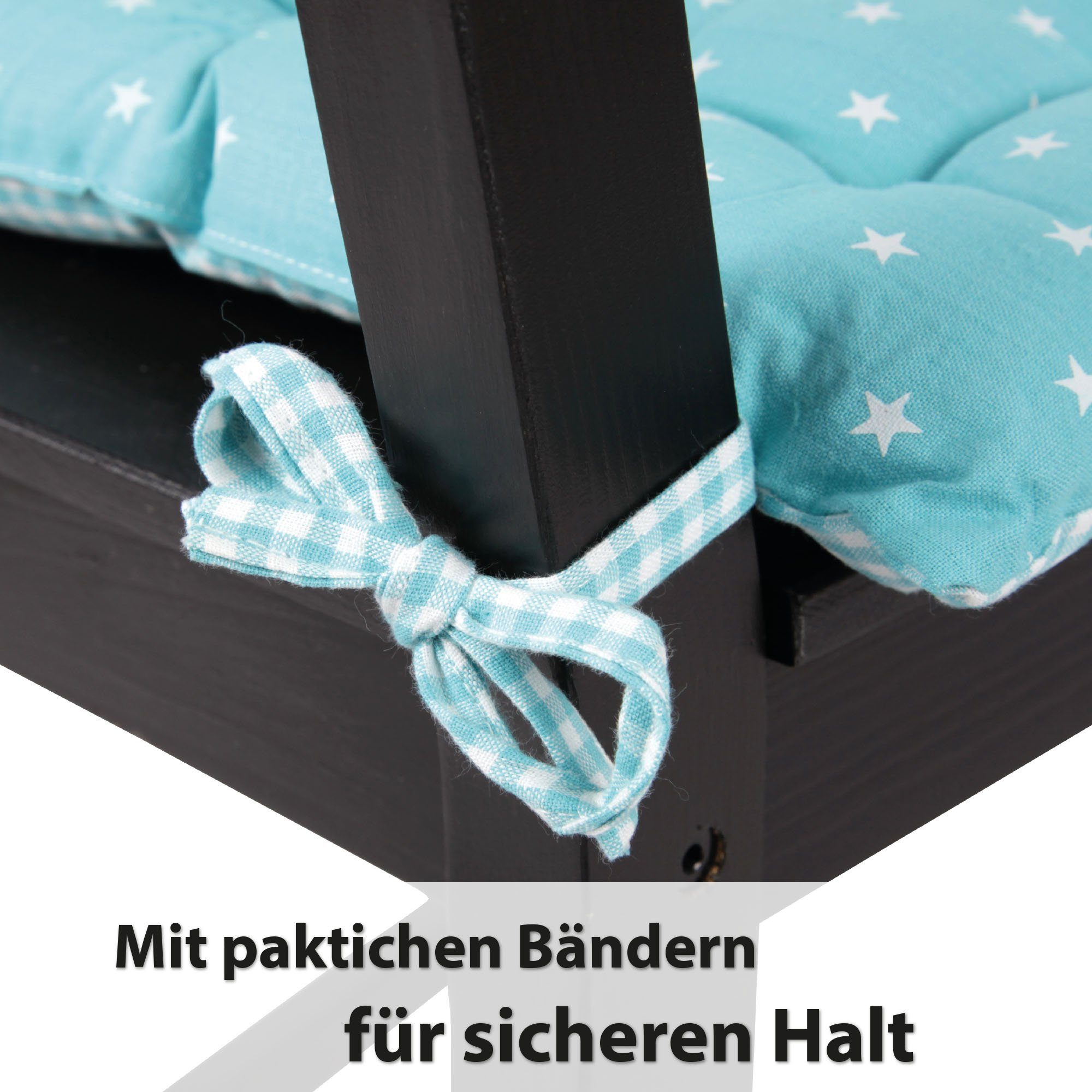 Bestlivings Dekokissen 40x40cm Stuhlkissen, Sitzpolster Rückenkissen Outdoorkissen Gartenkissen