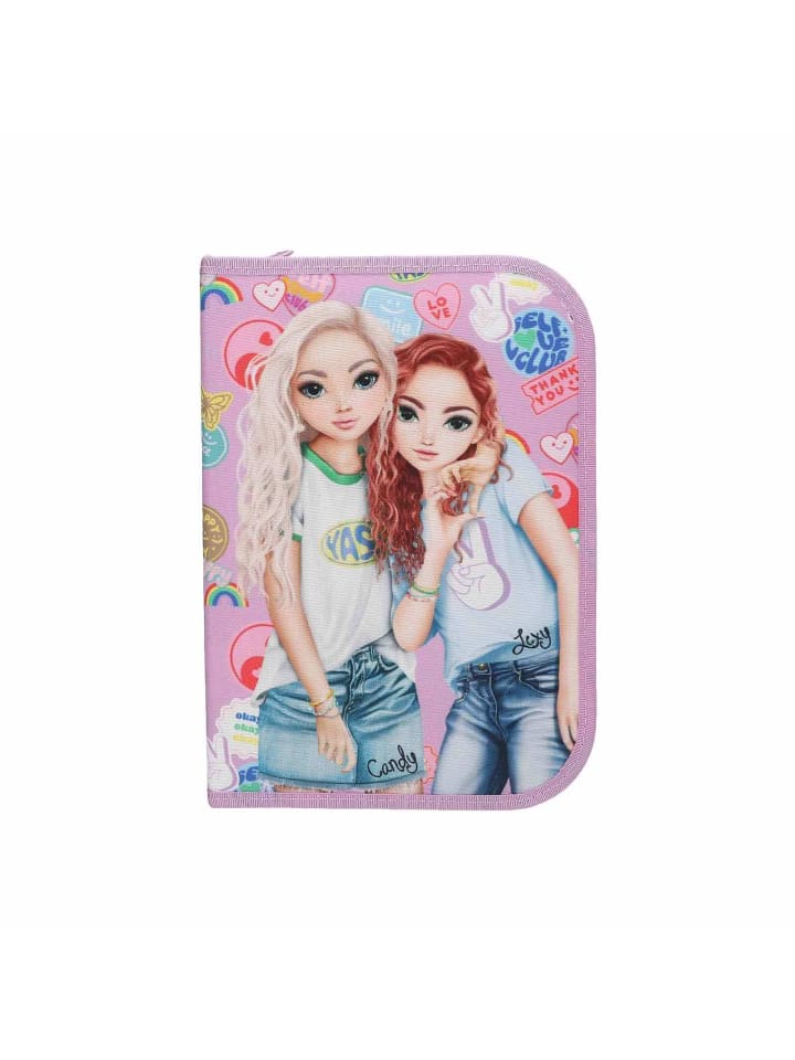 Depesche Deluxe Federtasche GIRL POWER inkl. Stifte TOPModel 5 x 15,5 x 22 cm in violett günstig kaufen onesize