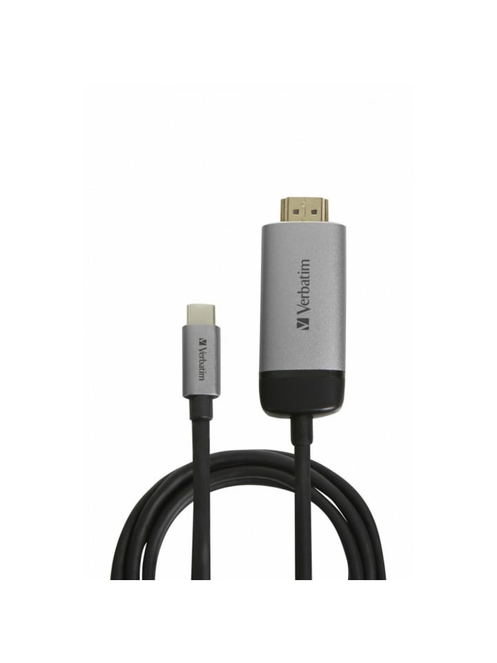 COFI 1453 Adapterkabel, USB 3.1-C, HDMI 4K, silber-schwarz  - USB-C® in Silber günstig kaufen onesize