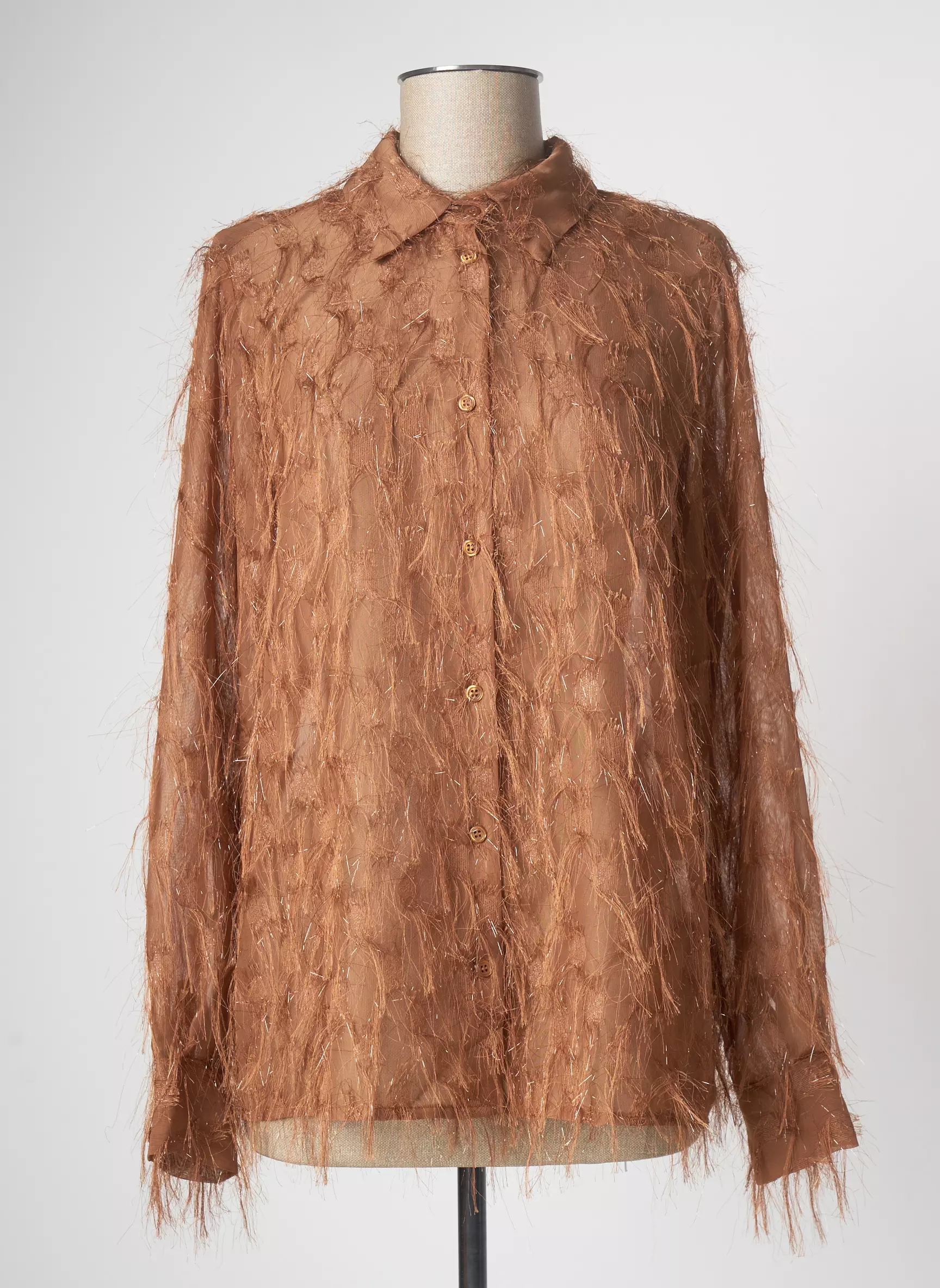 Angela Davis Chemisiers Femme couleur marron