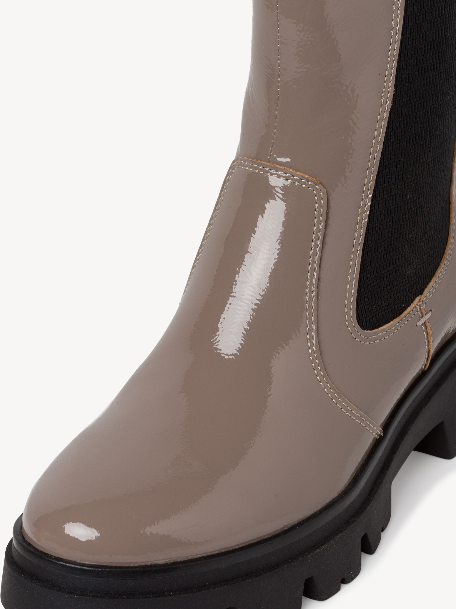 Bottine Chelsea en cuir - marron