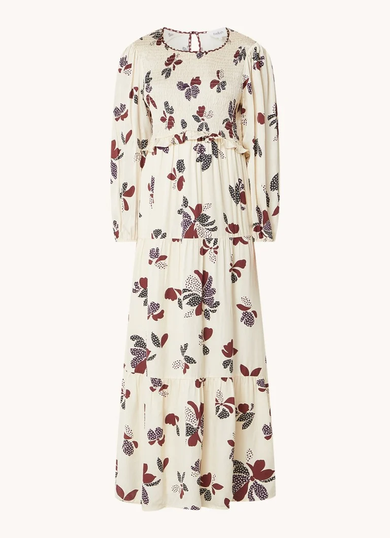 Rochie lungă cu imprimeu Daya de la ba&sh