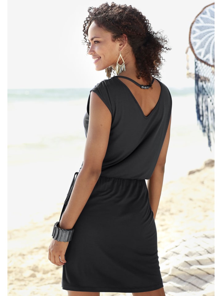 LASCANA Jerseykleid in schwarz günstig kaufen