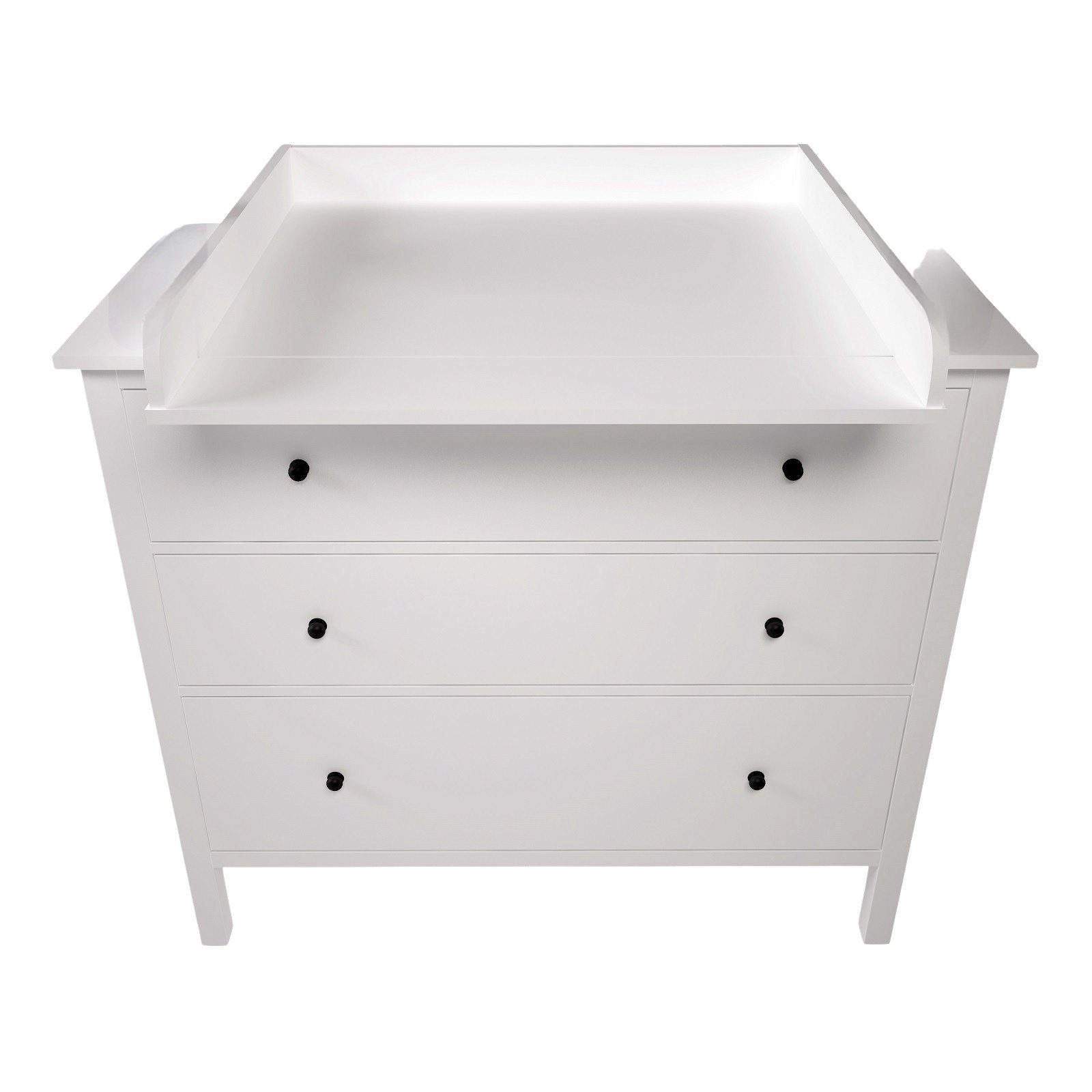 HYPE Rooms Wickelaufsatz Wickelaufsatz für Kommode Ikea MALM in weiß von HYPE Rooms, lässt sich problemlos abnehmen, ohne Spuren auf der Kommode zu hinte