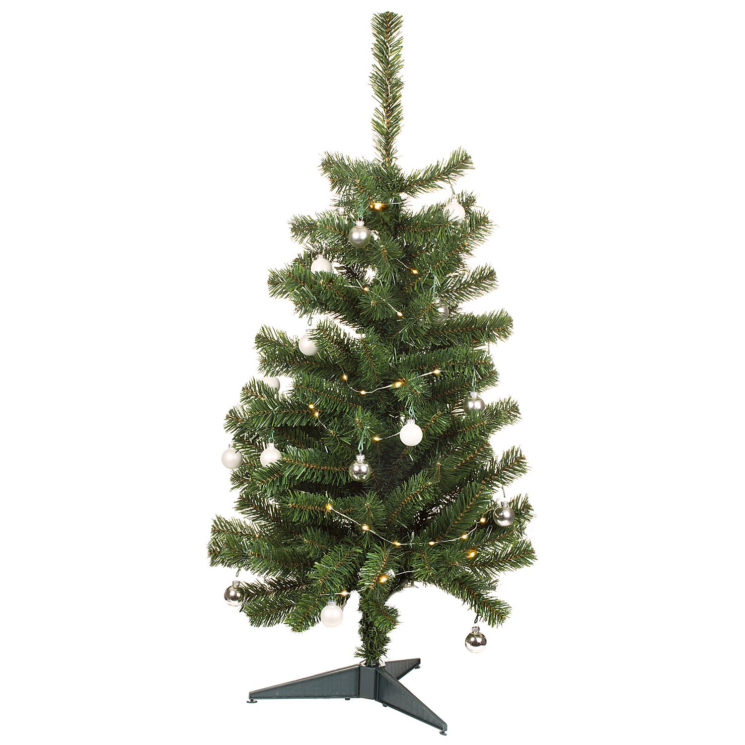 LED Weihnachtsbaum-Lichterkette, 126 Birnchen, mit Dimmer und Timer, für Bäume bis 1,50 m