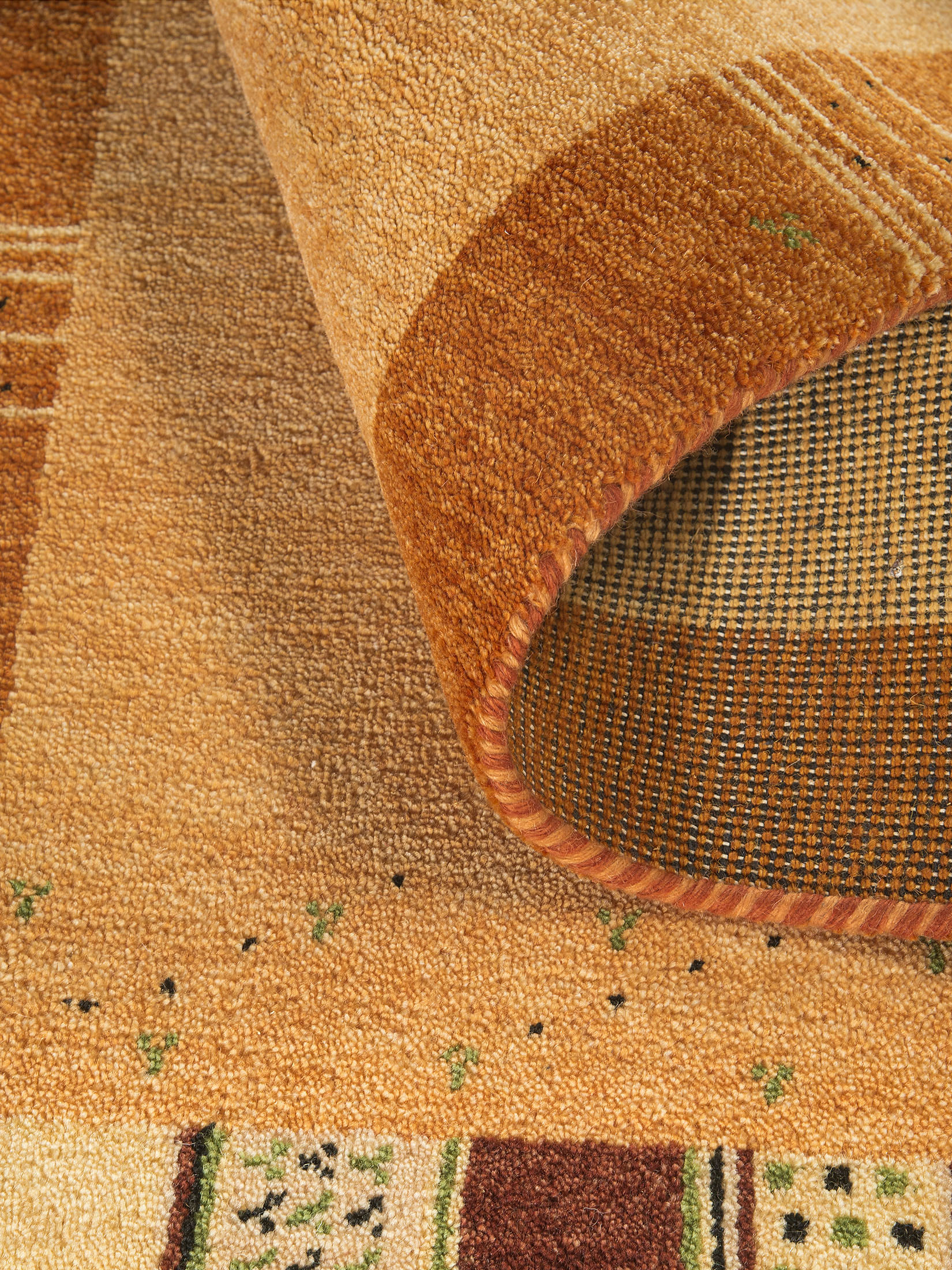 Odisha Gabbeh ca. 88 x 162 cm, Unikat / Einzelstück