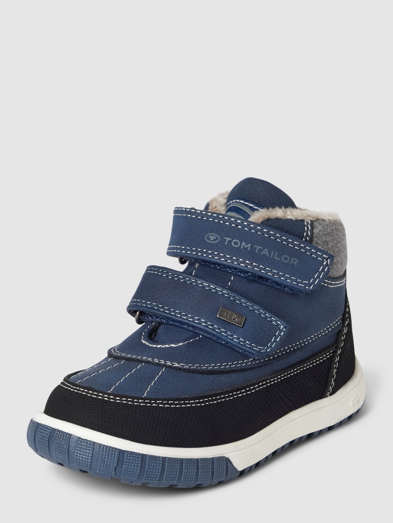 Boots mit Klettverschluss in dunkelblau