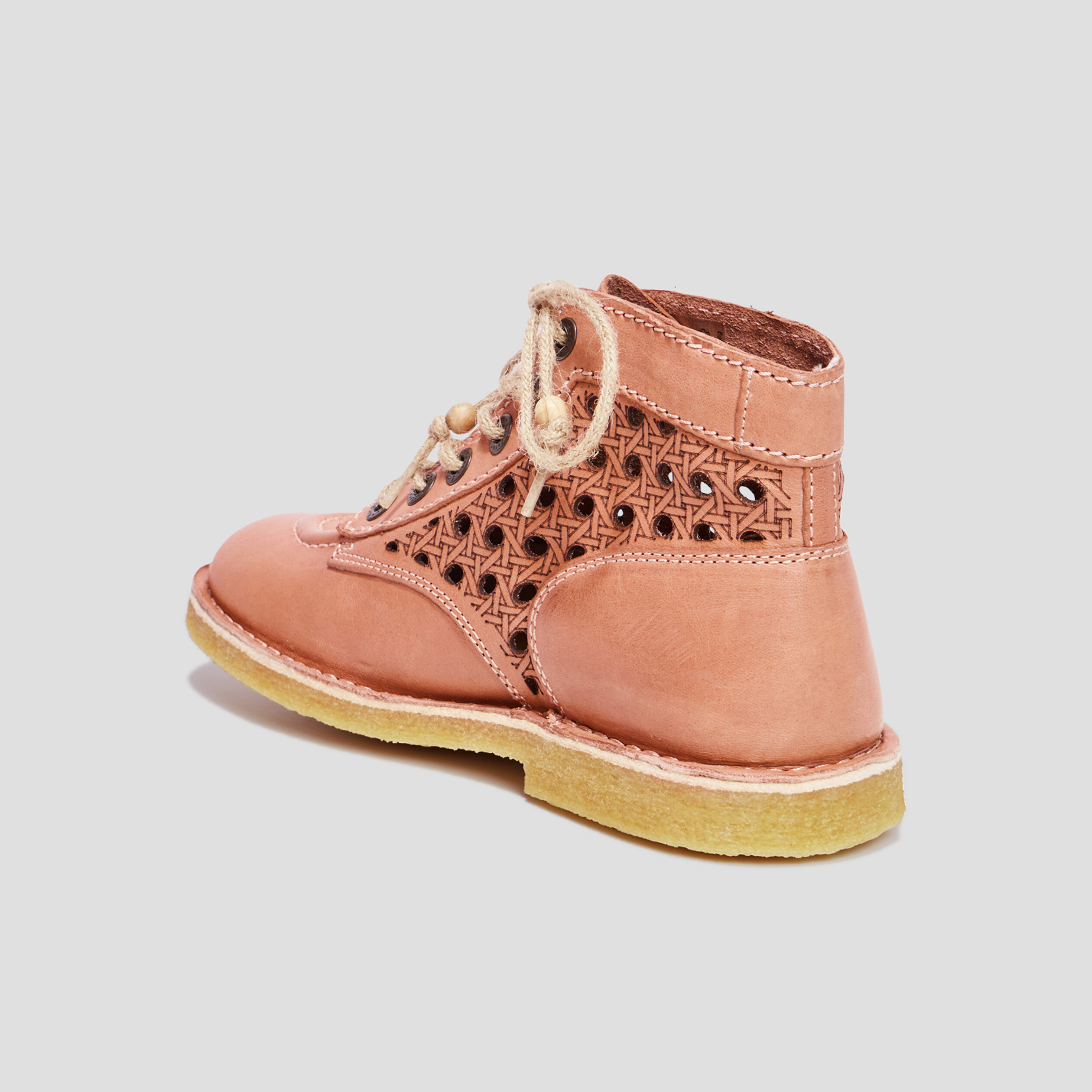 Bottines en cuir Kickers Kicklegend orange clair femme | La Halle