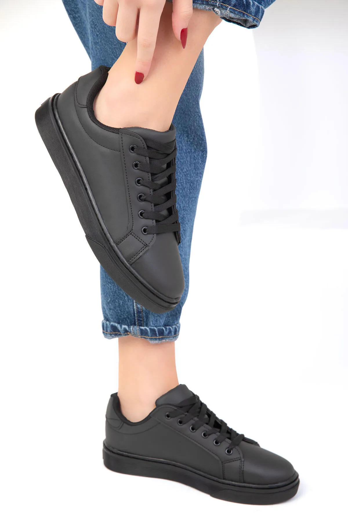 SOHO  Schwarz-Schwarz Damen Sneaker 14395