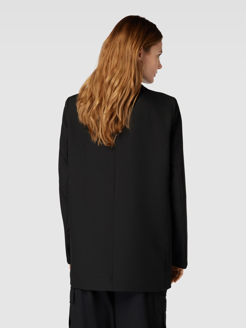 Blazer mit Reverskragen Modell 'NEVA' in schwarz