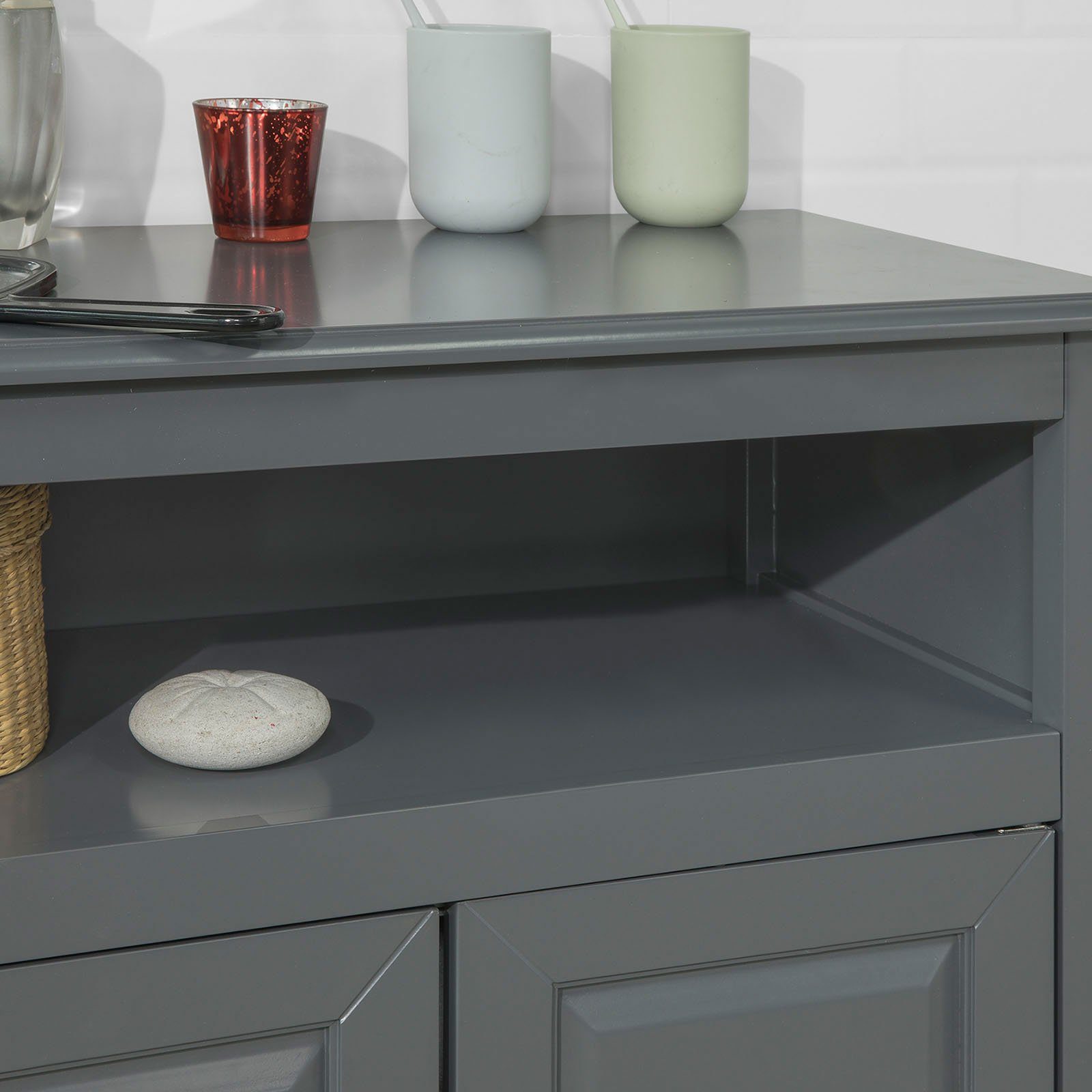 SoBuy Badkommode FRG204, Badschrank Badmöbel Sideboard Flurschrank