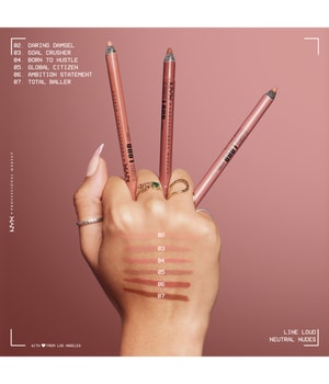 NYX Professional Makeup Line Loud Longwear Lip Pencil Lipliner-1.2 g