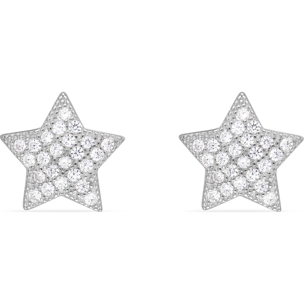 FAVS Boucles d'oreilles à fermoir à poussette 925 Argent Boucles d'oreilles