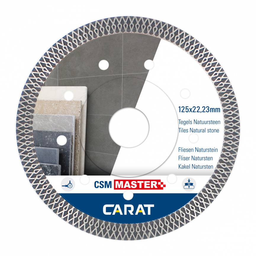 Lamă de ferăstrău diamantată Carat CSMM115300 pentru plăci ceramice CSM MASTER 115x22.23MM