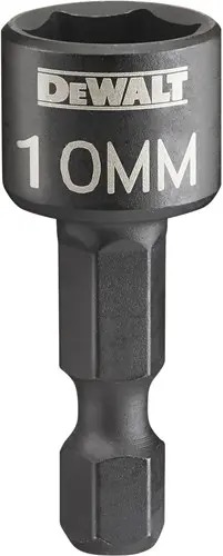 DeWalt pribor DT7463-QZ IMPACT magnetski šesterokutni nasadni ključ 10 mm