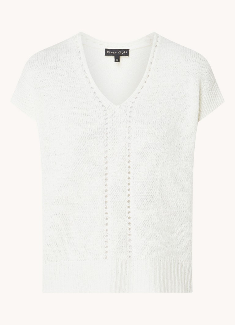 Phase Eight Alana fine knit top with openwork detail