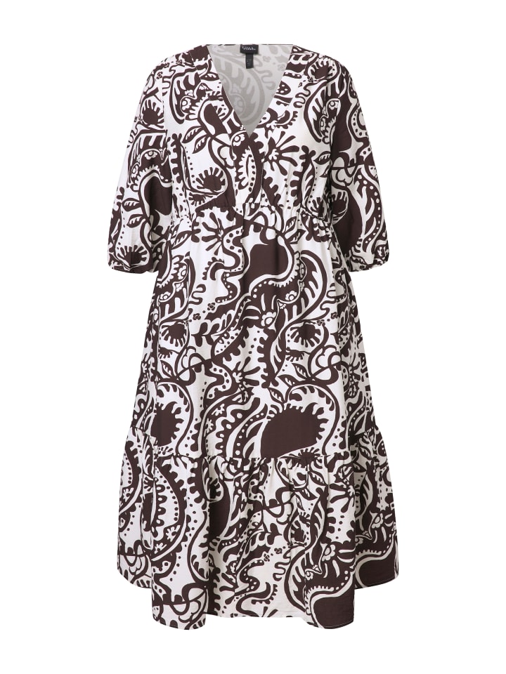 Ulla Popken Kleid in mahagoni günstig kaufen