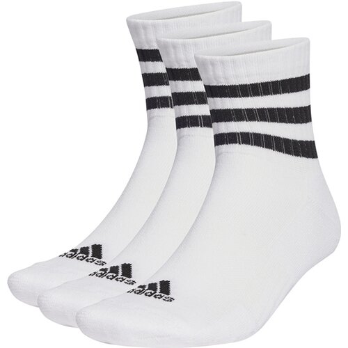HERREN SOCKEN 3-STREIFEN CUSHIONED SPORTSWEAR MID-CUT, 3 PAAR
