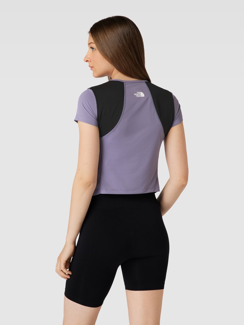 T-Shirt mit Label-Print Modell 'LIGHTBRIGHT' in schwarz
