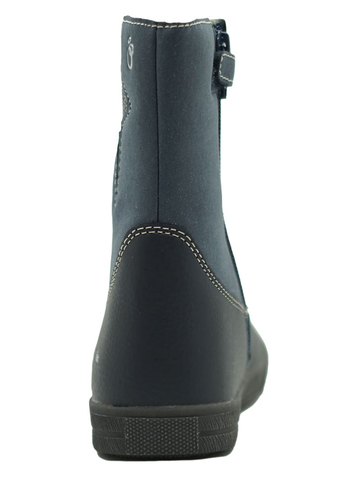 lamino Leder-Boots in Dunkelblau günstig kaufen