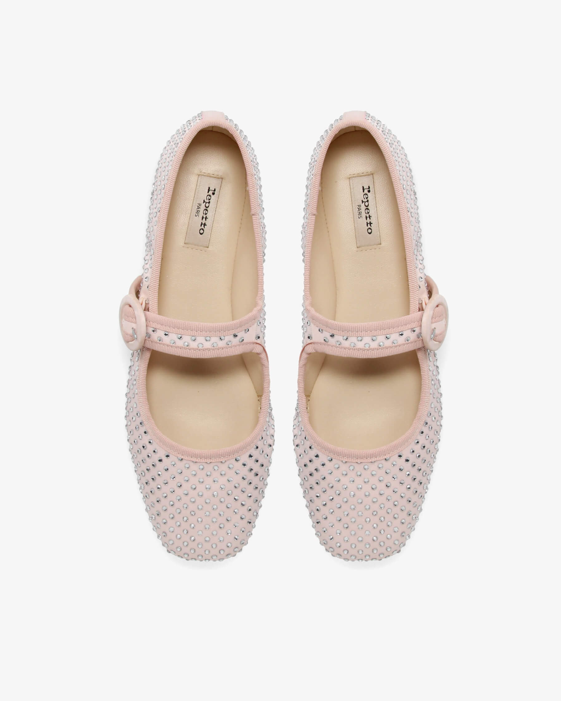 Georgia square-toe Mary Janes - Strass