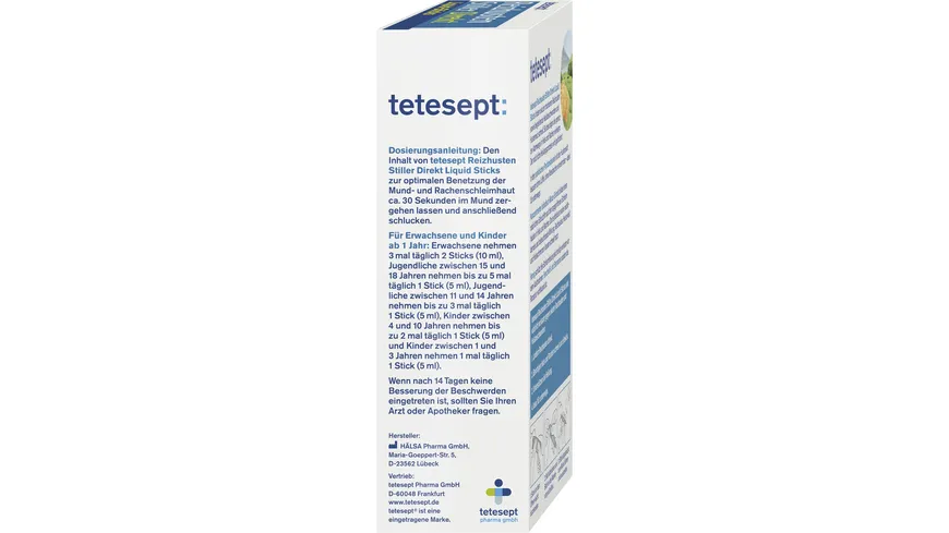 tetesept Reizhusten Liquid Sticks