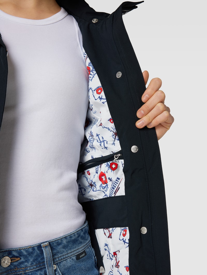 Funktionsjacke mit Label-Detail Modell 'MODENA' in marineblau