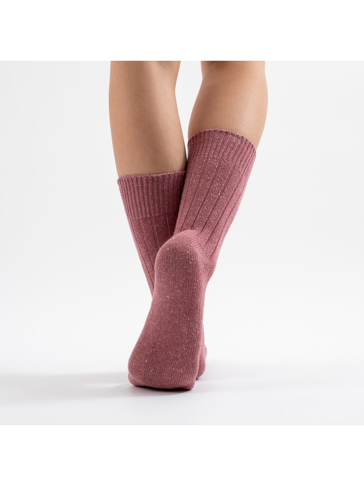 Occulto 3er Pack Warme Wollsocken Leni in Schwarz-Grau-Pink günstig kaufen