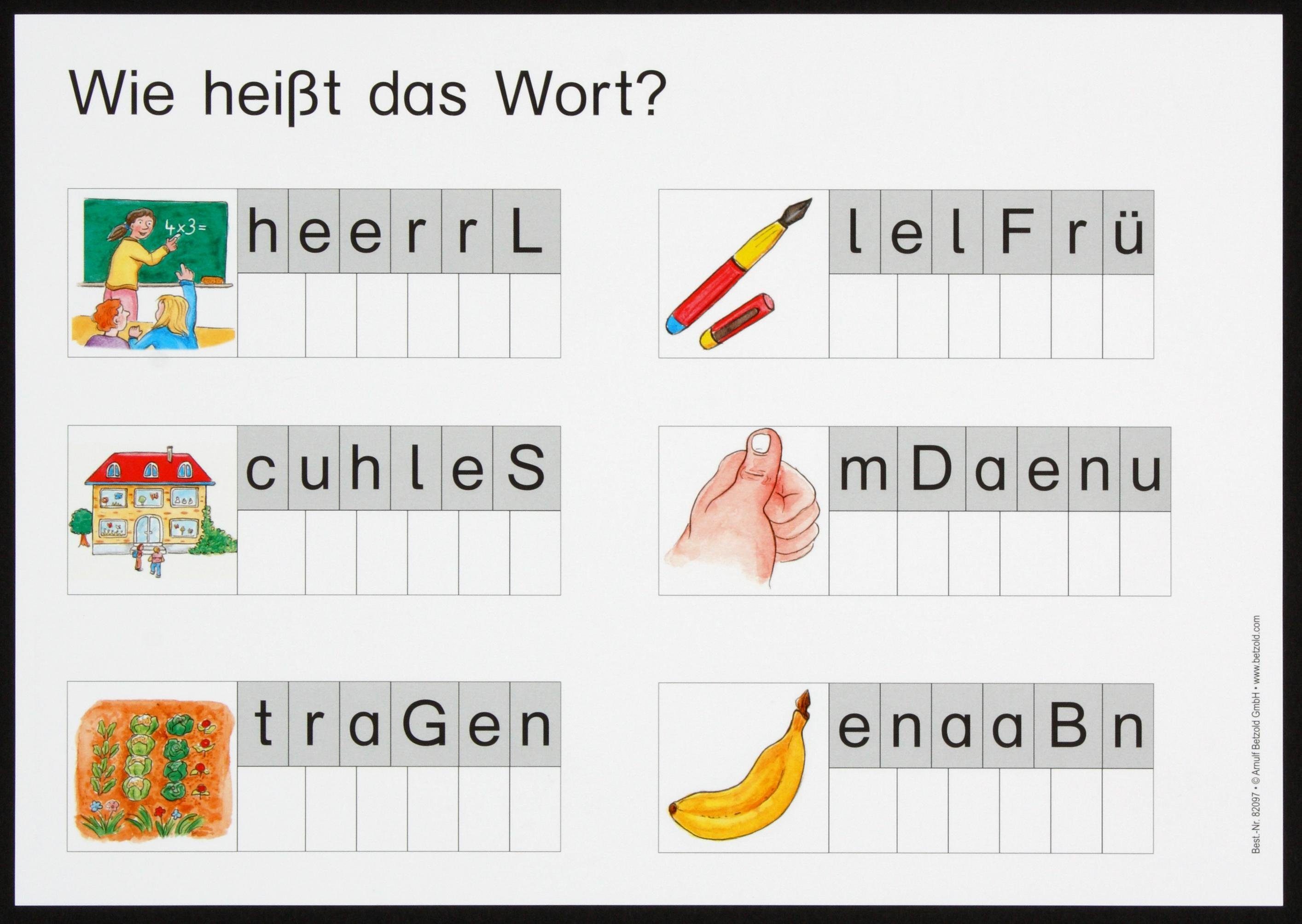 Betzold Lernspielzeug Lese-Magnetbox Sprachförderung 213 Buchstaben + 32 Arbeitsblätter