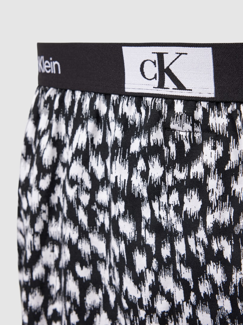 Slim Fit Boxershorts mit Label-Stitching in schwarz