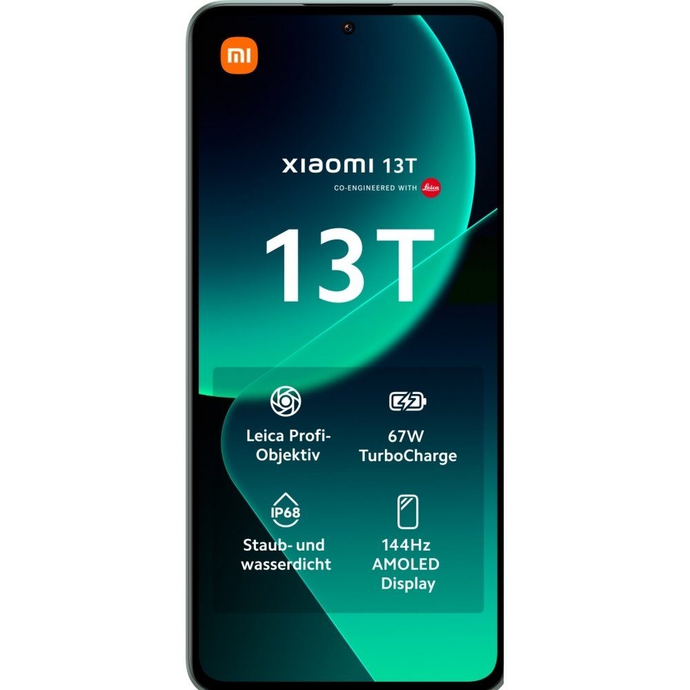 Xiaomi 13T 5G 256 GB / 12 GB - Smartphone - meadow green Smartphone (6,67 Zoll, 256 GB Speicherplatz)