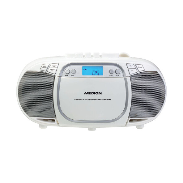CD/MP3 Kassettenspieler E66476 (MD44176), weiß