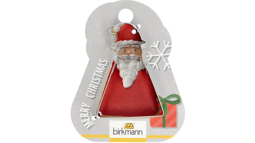 RBV BIRKMANN Ausstechform Weihnachtsmann geometrisch