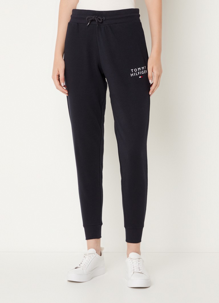 Pantaloni de trening conici Tommy Hilfiger cu logo brodat