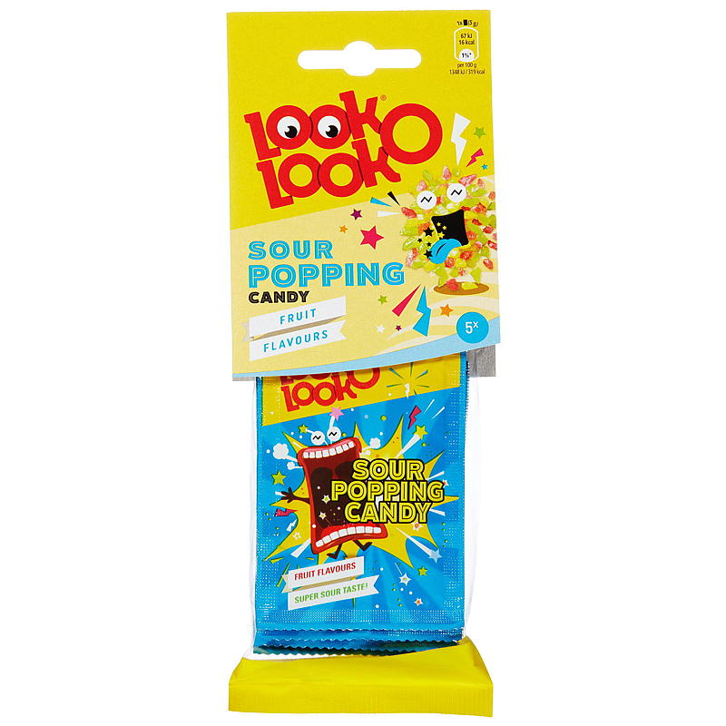 Look o Look Popping candy 24 g sour Look O Lokk