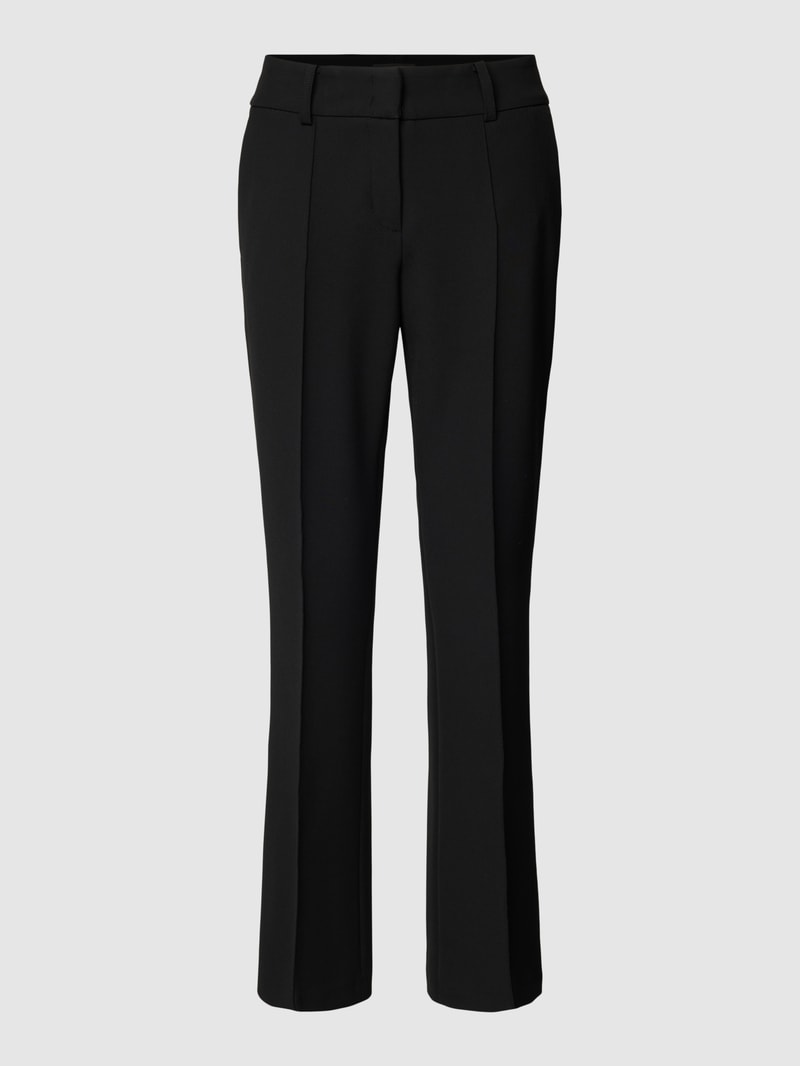Stoffhose mit Bügelfalten Modell 'FARAH' in black