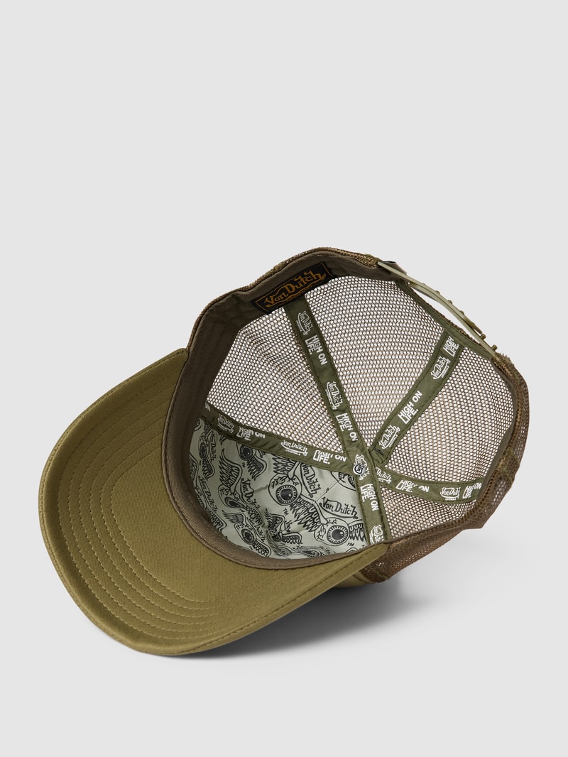 Basecap mit Label-Stitching in khaki