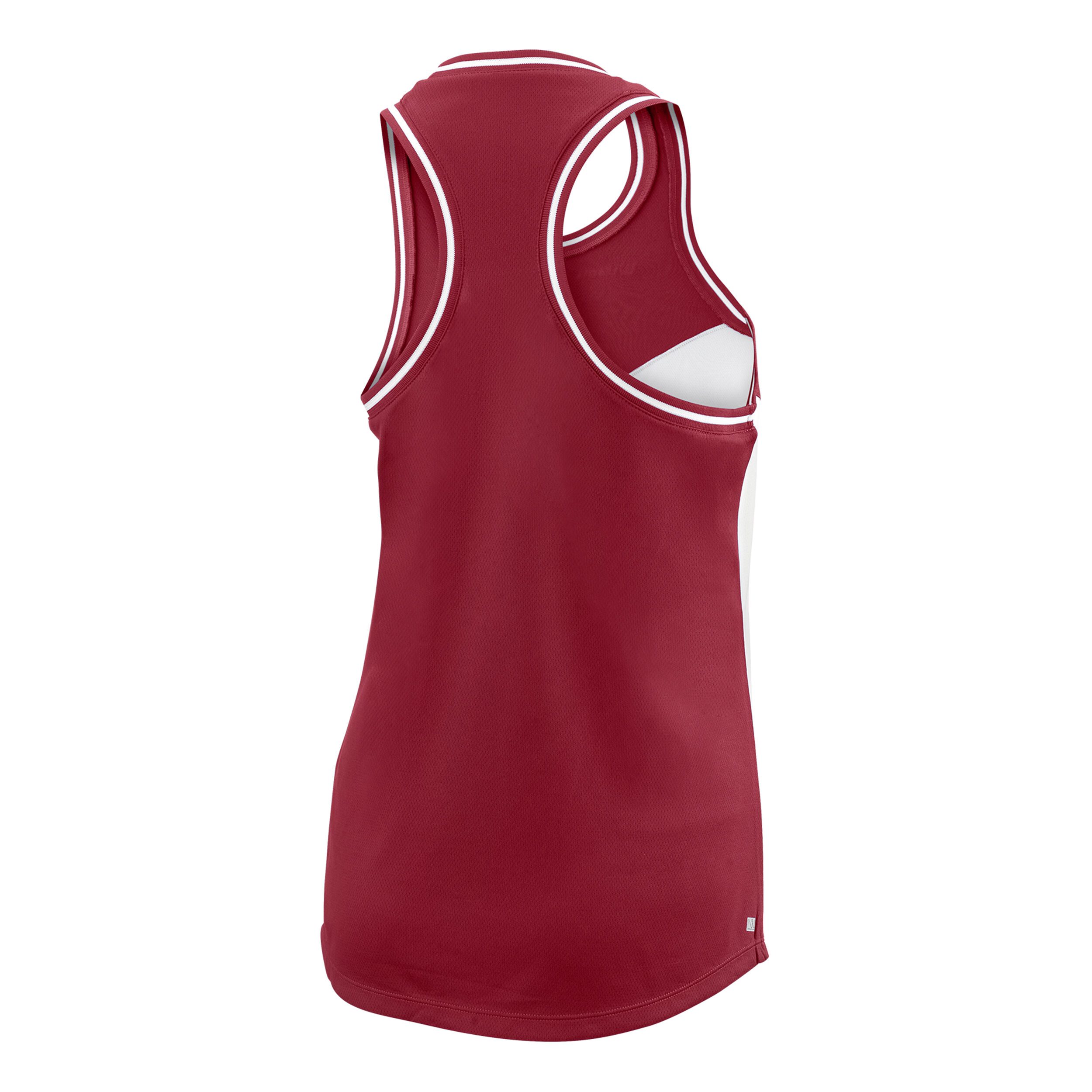 Team II Tank-Top Damen - Dunkelrot, Weiß
