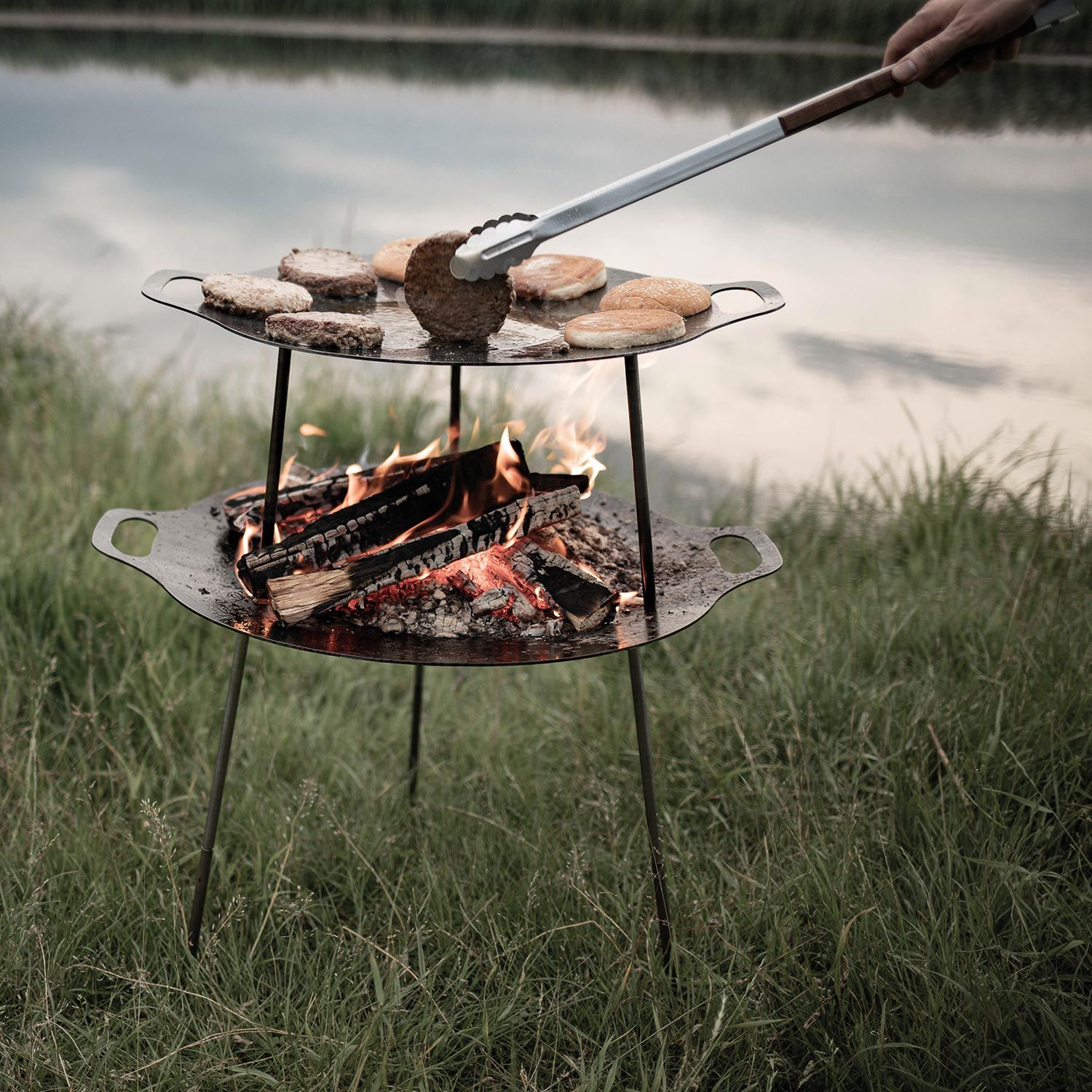 Grill- und Kohlezange