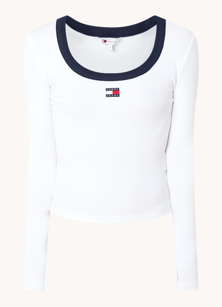 Tommy Hilfiger long-sleeved shirt with logo embroidery