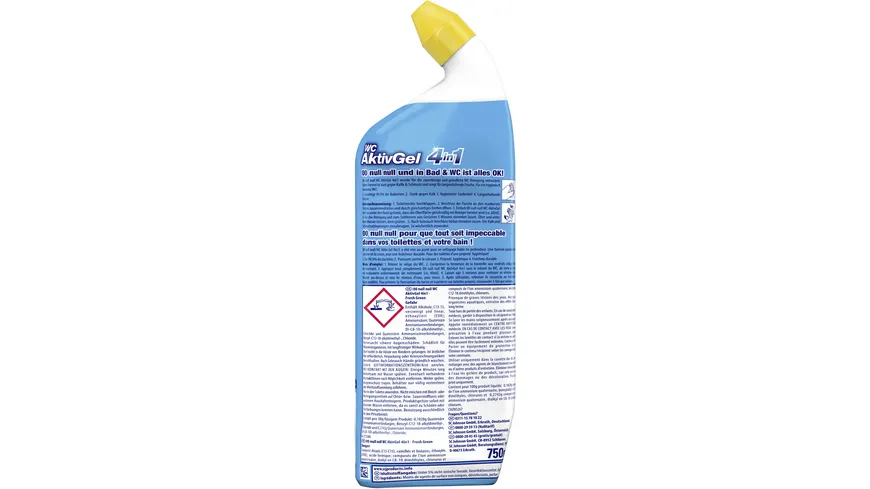 00 null null WC AktivGel 4in1 WC-Reiniger Fresh Green 750 ml