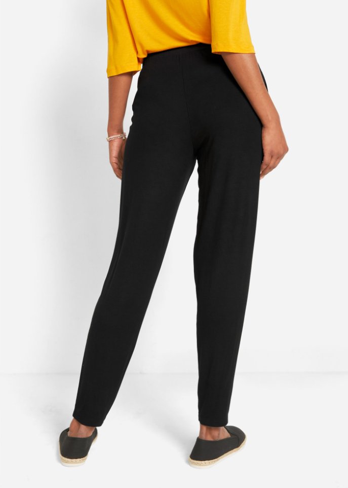 Leichte Schlupfhose mit High-Waist-Bequembund, 2er-Pack