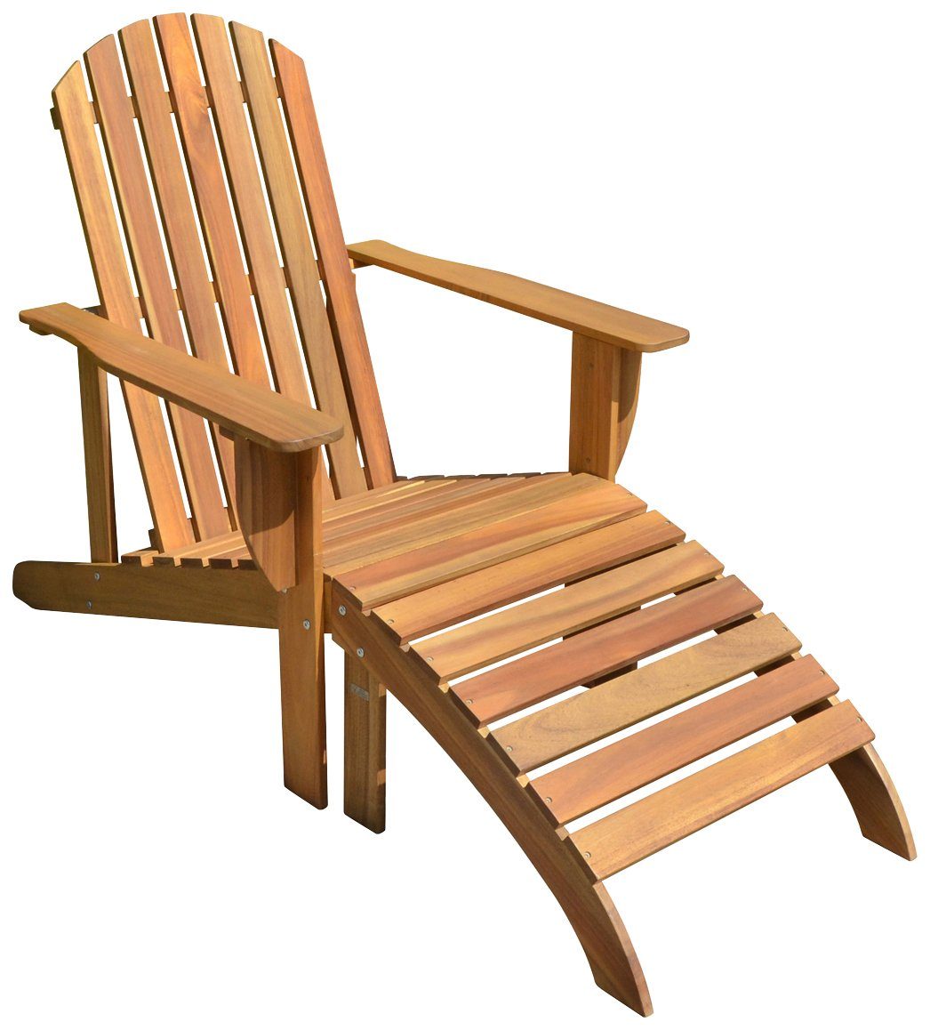 Garden Pleasure Gartensessel HARPER (1-St), Eukalyptusholz, braun, inkl. Wendeauflage